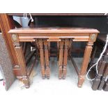 Reproduction lamp table with 2 tables nesting under