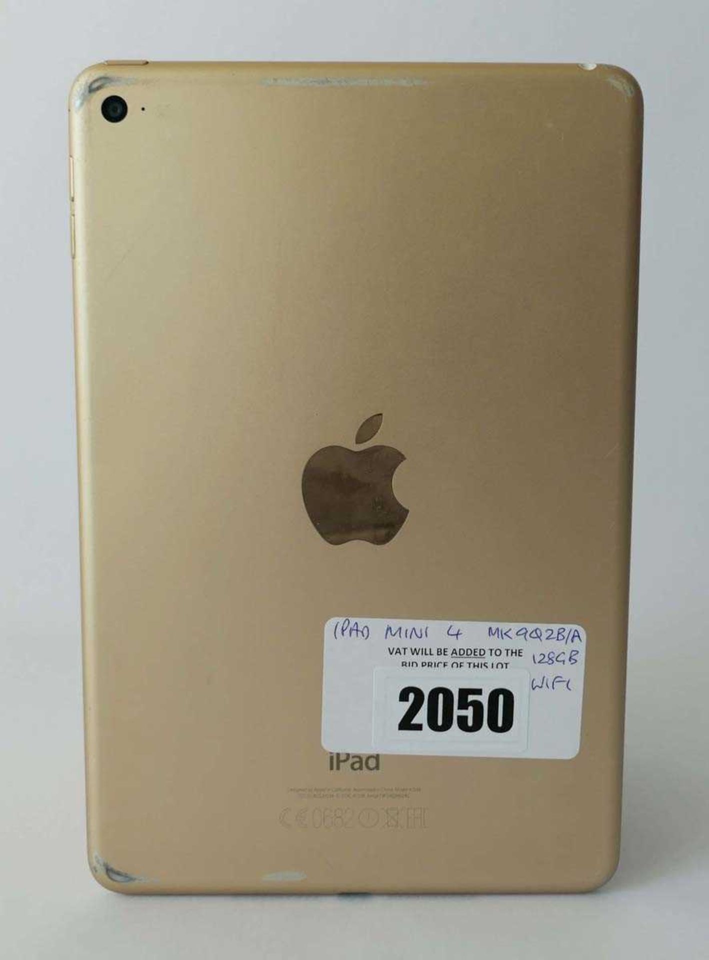 +VAT iPad Mini 4 A1538 128GB Gold tablet - Image 2 of 2