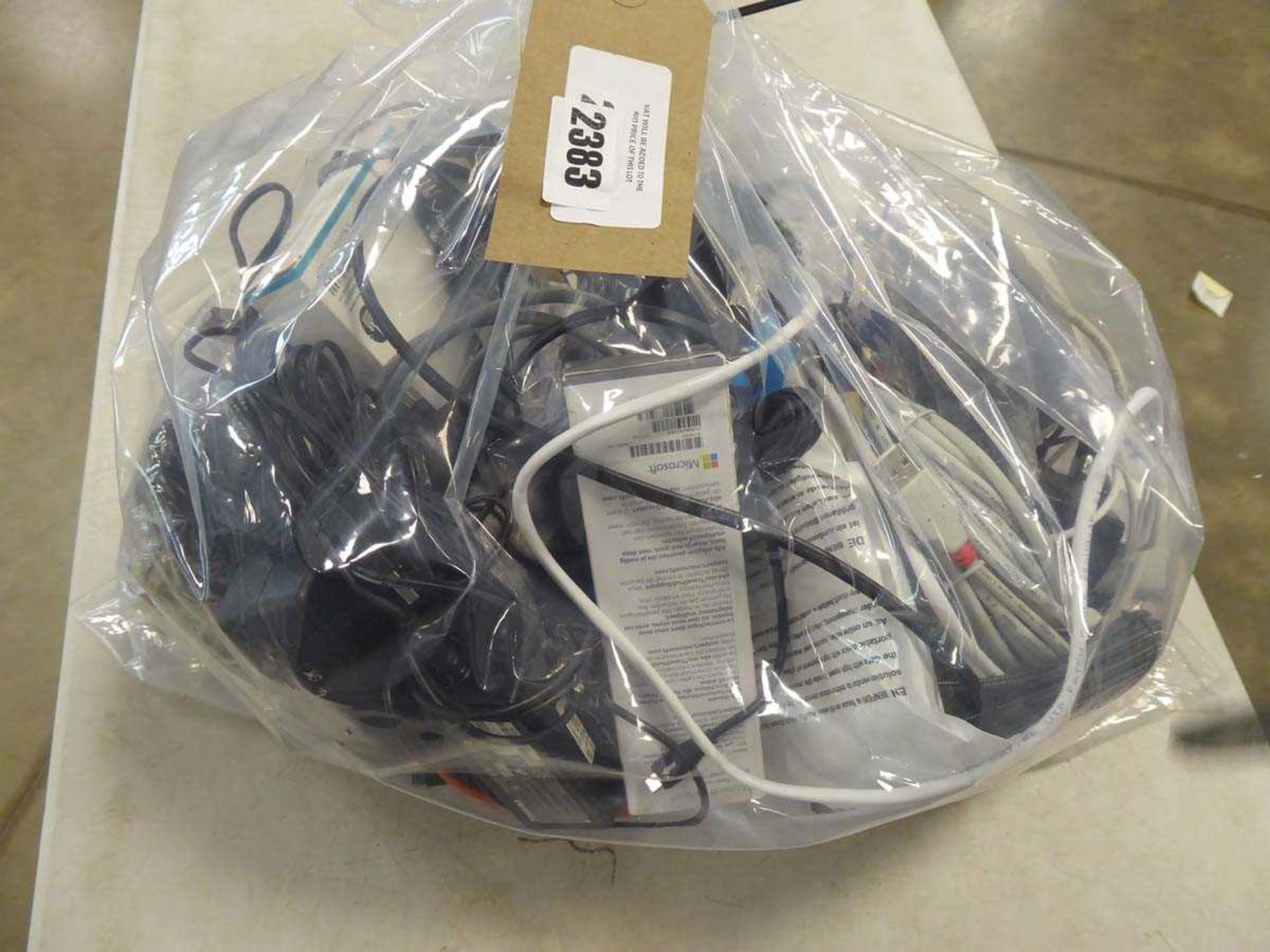 +VAT Bag containing cables, leads and PSUs