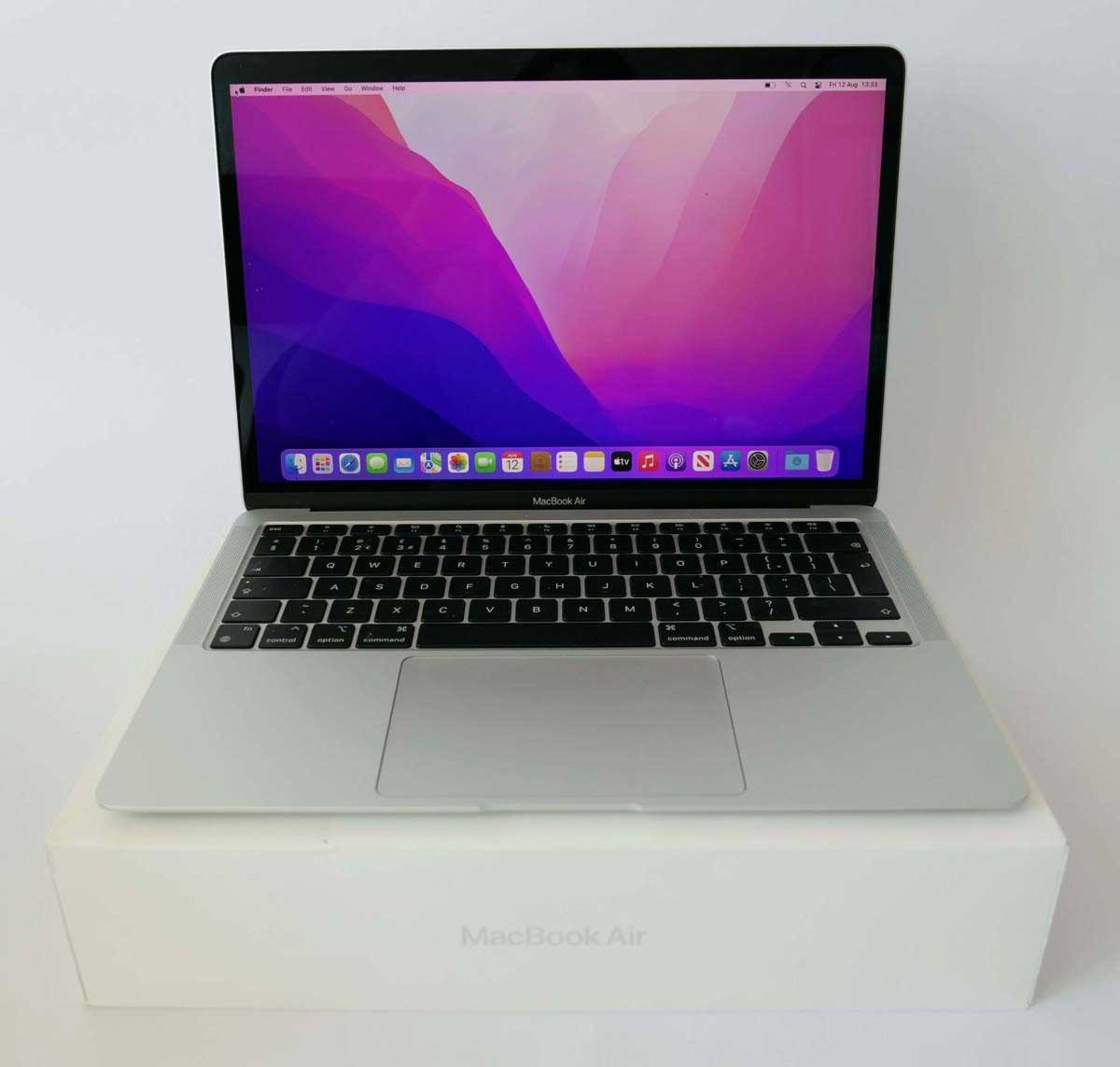 +VAT MacBook Air 13" 2020 A2337 laptop with Apple M1 chip, 8GB RAM, 256GB SSD, box and charger