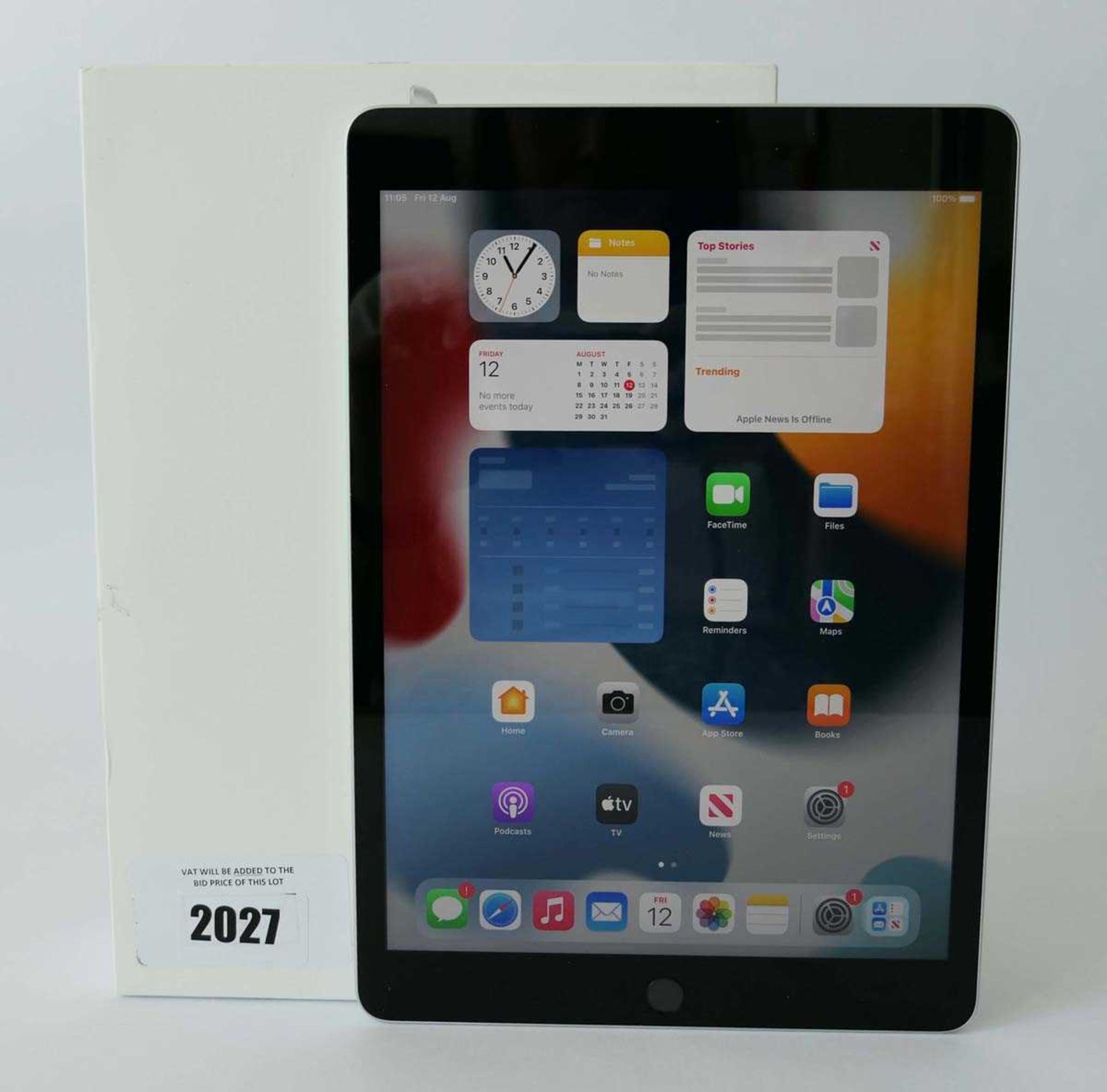 +VAT iPad 10.2" 9th Gen A2602 64GB Silver tablet with box