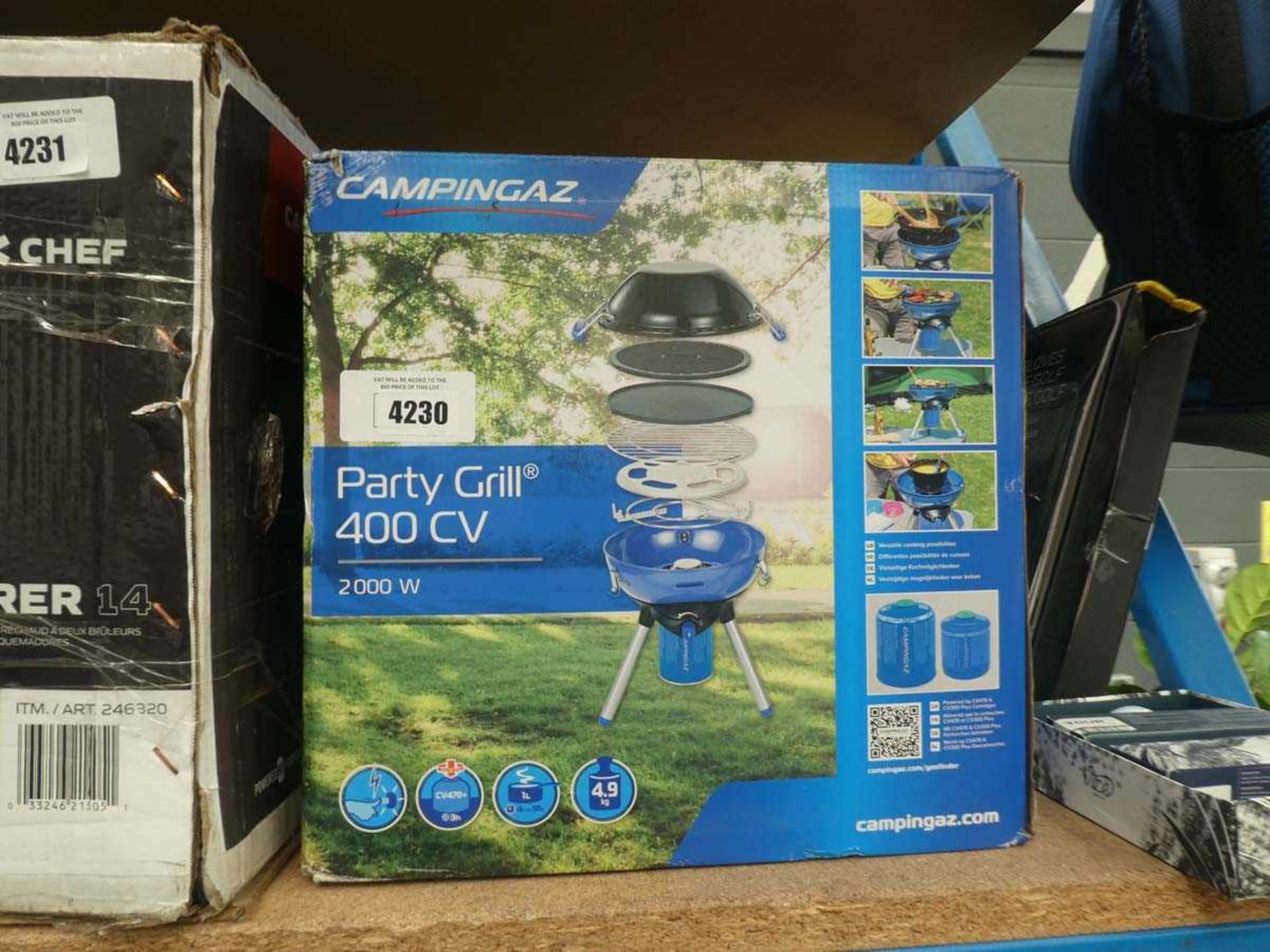 +VAT Camping gas party grill