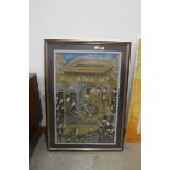 Framed and glazed oriental print