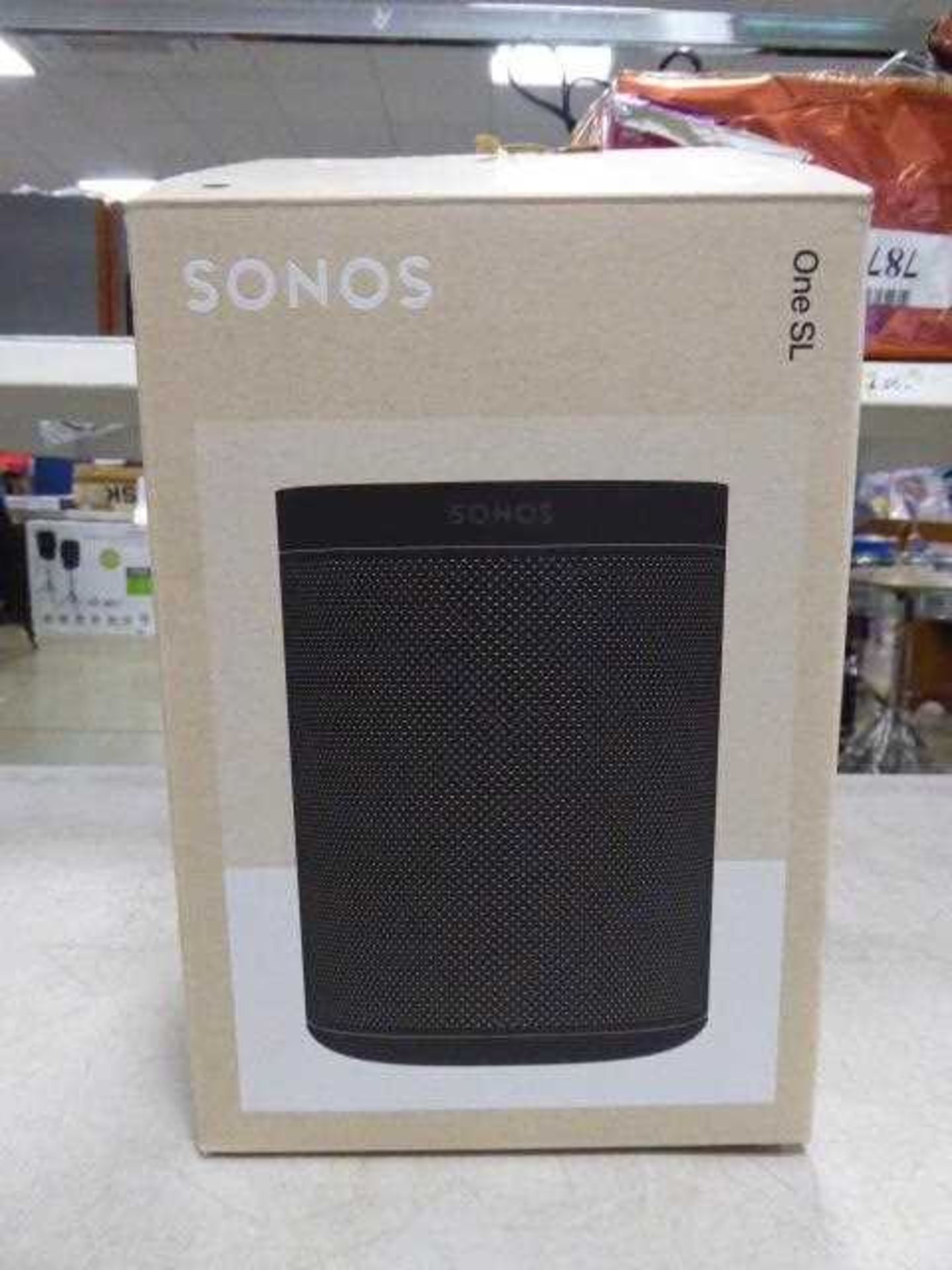 +VAT Sonos Play One speaker in box