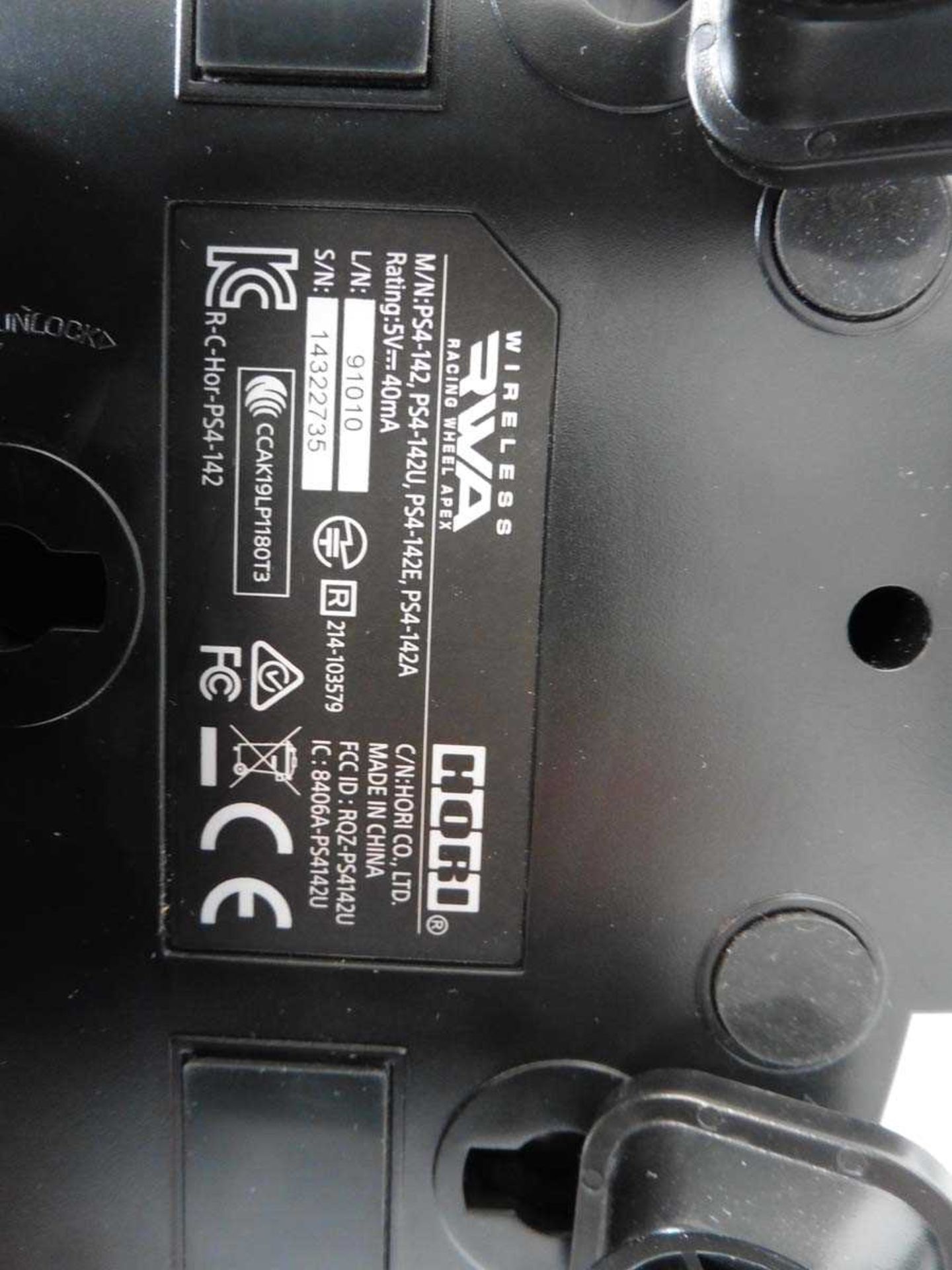 +VAT Hori Racing Wheel Apex set for PS4 - Image 2 of 2