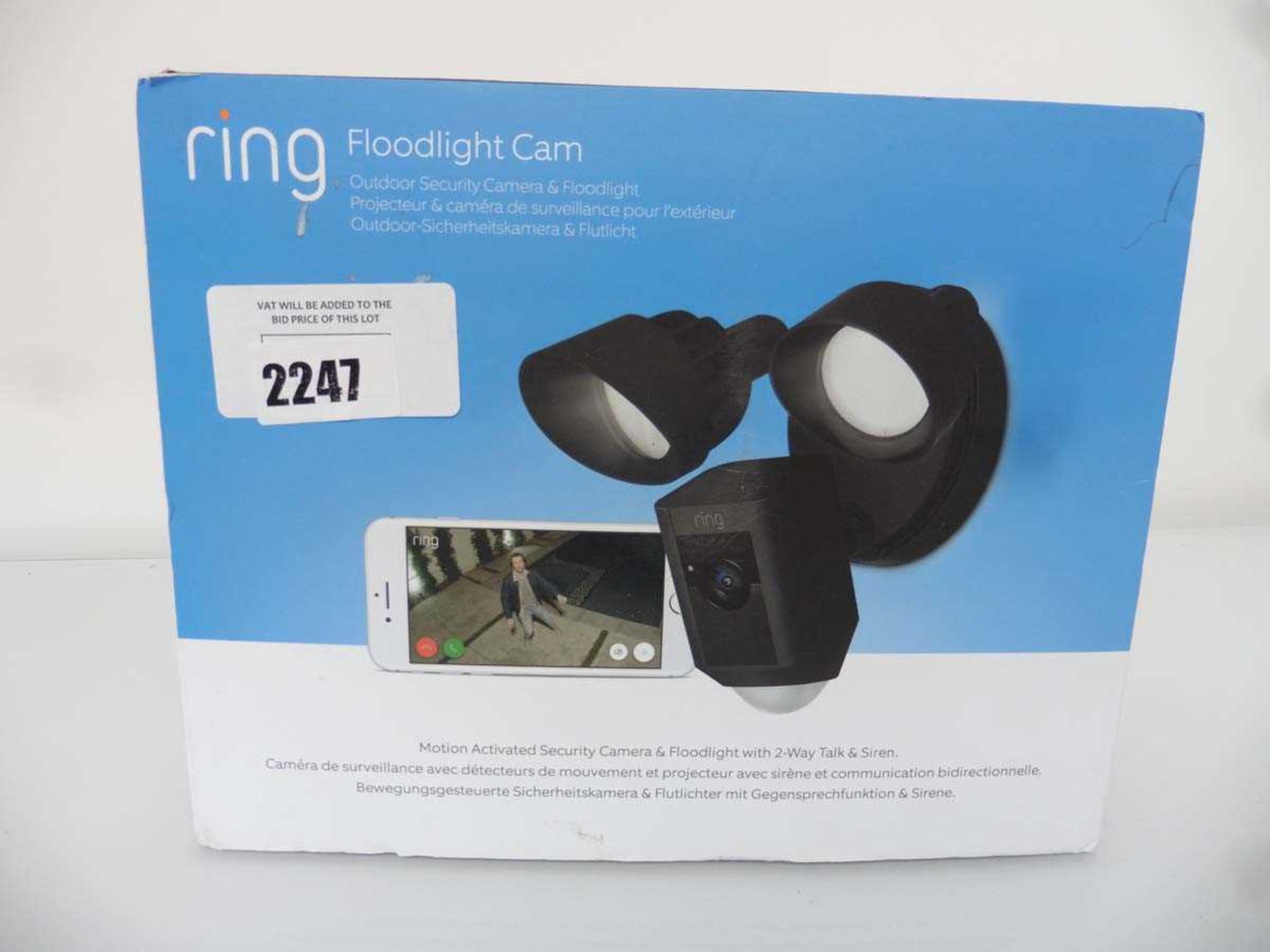 +VAT Ring outdoor Security Camera & Floodlight (sealed box)