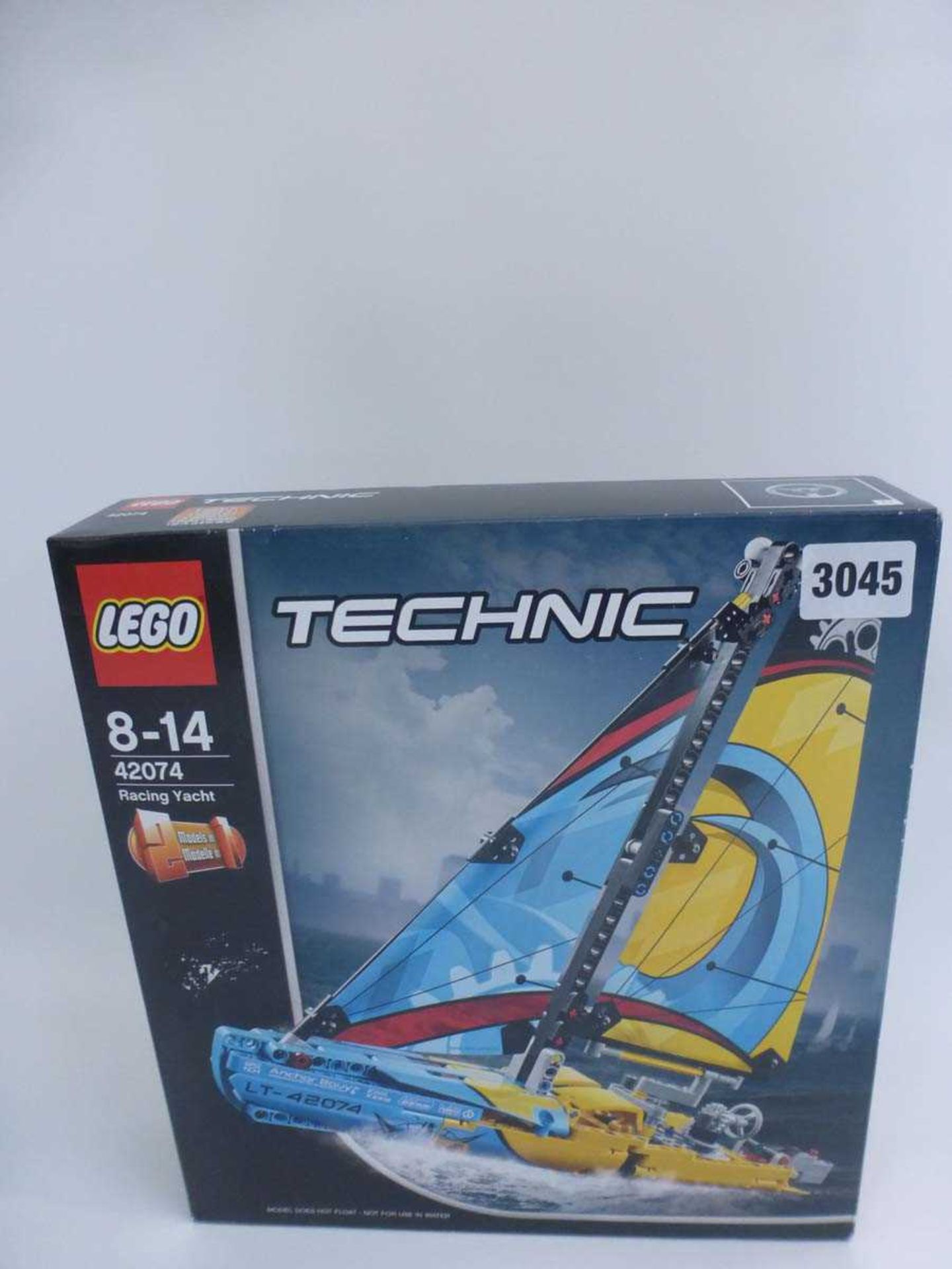 A Lego Technic 42074 Racing Yacht set, boxedContents unchecked