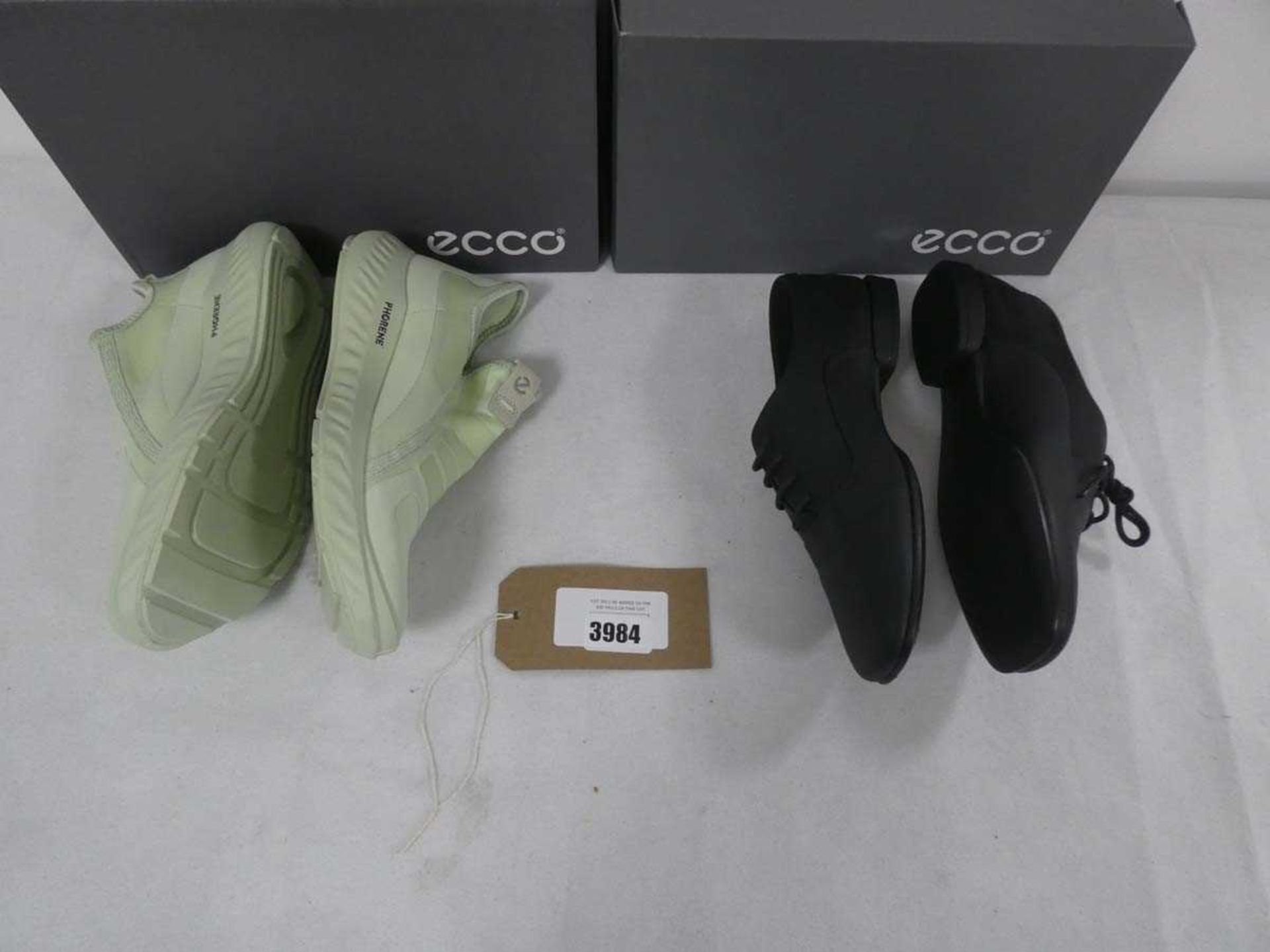 +VAT Two boxed pairs of Ecco shoes, one pair of Ath-1FW and one pair of Anine Squared (both size 6) - Image 2 of 3