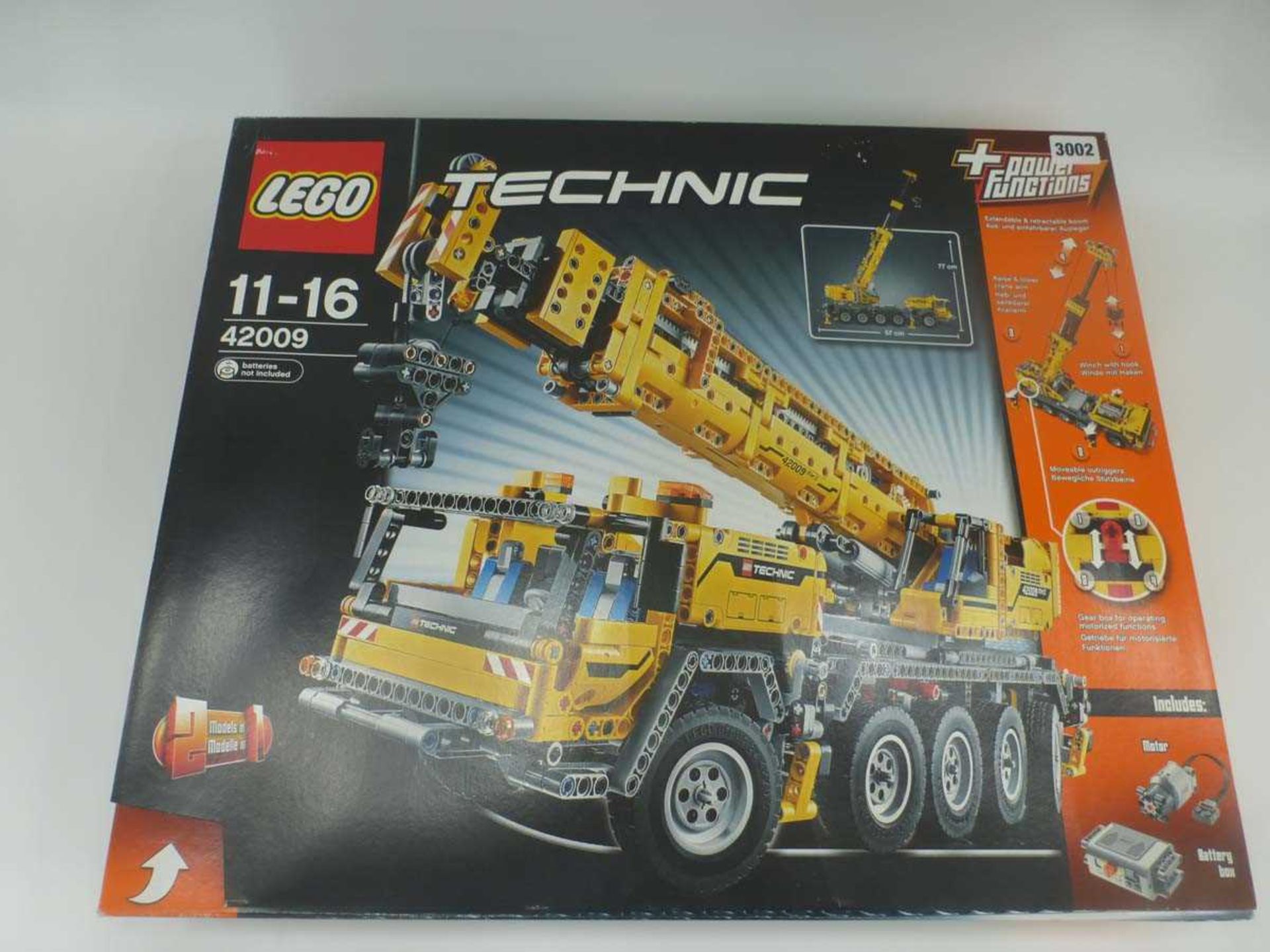 A Lego Technic 42009 crane set, boxedContents unchecked