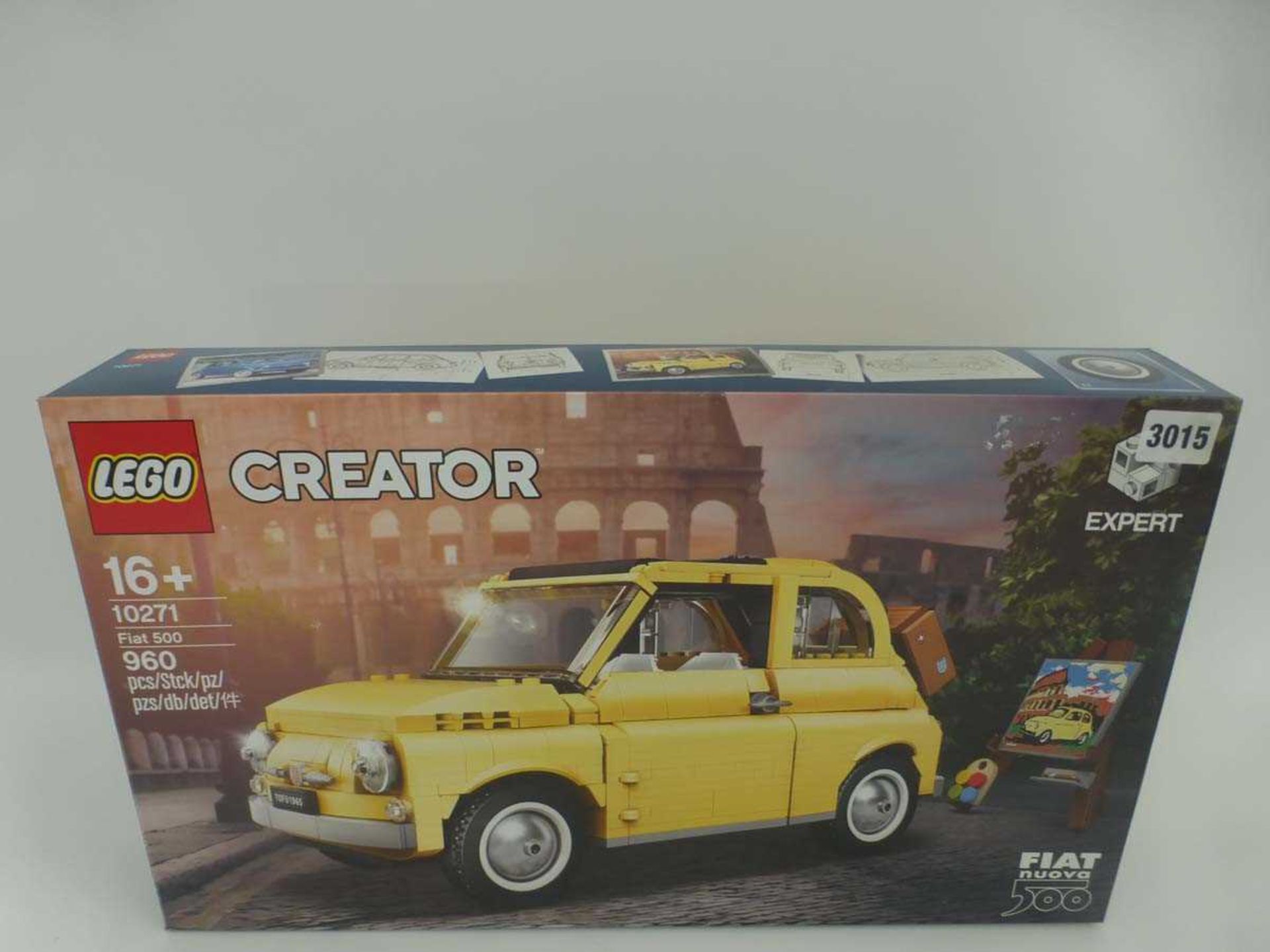 A Lego Creator 10271 Fiat 500 set, boxedContents unchecked