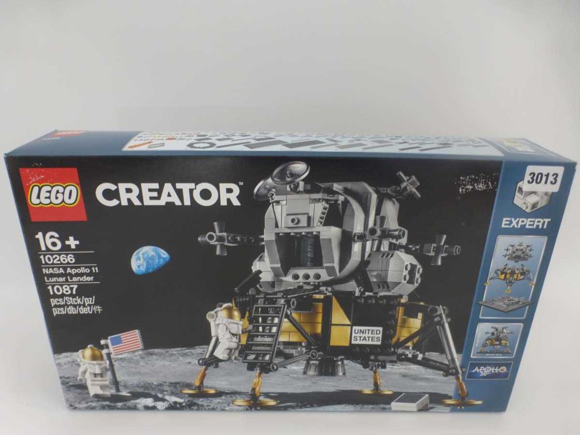 A Lego Creator 10266 NASA Apollo 11 Lunar Lander set, boxedContents unchecked