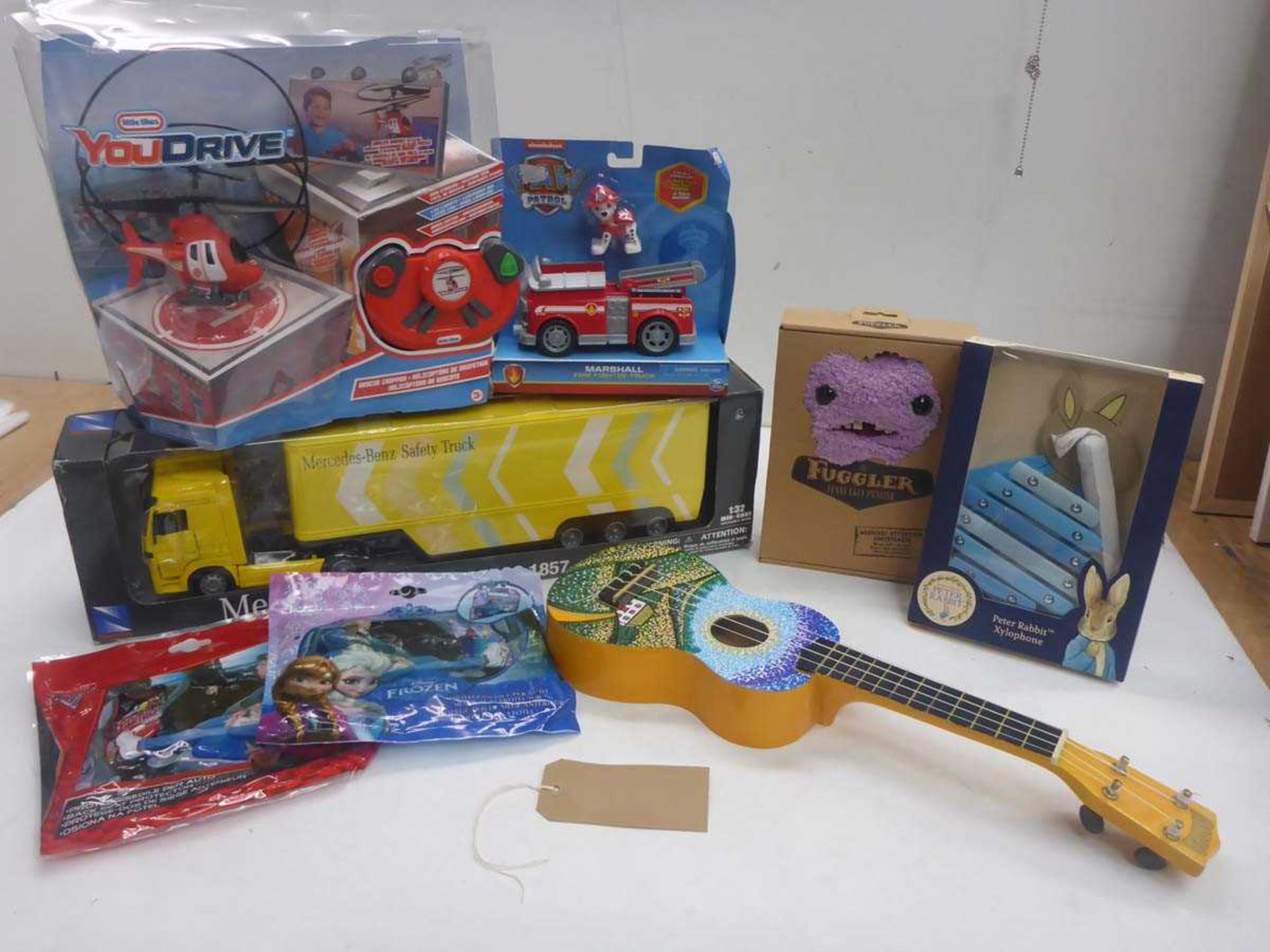 +VAT Mercedes-Benz Safety model truck, LIttle Tykes Rescue Chopper, Paw Patrol Marshall Fire