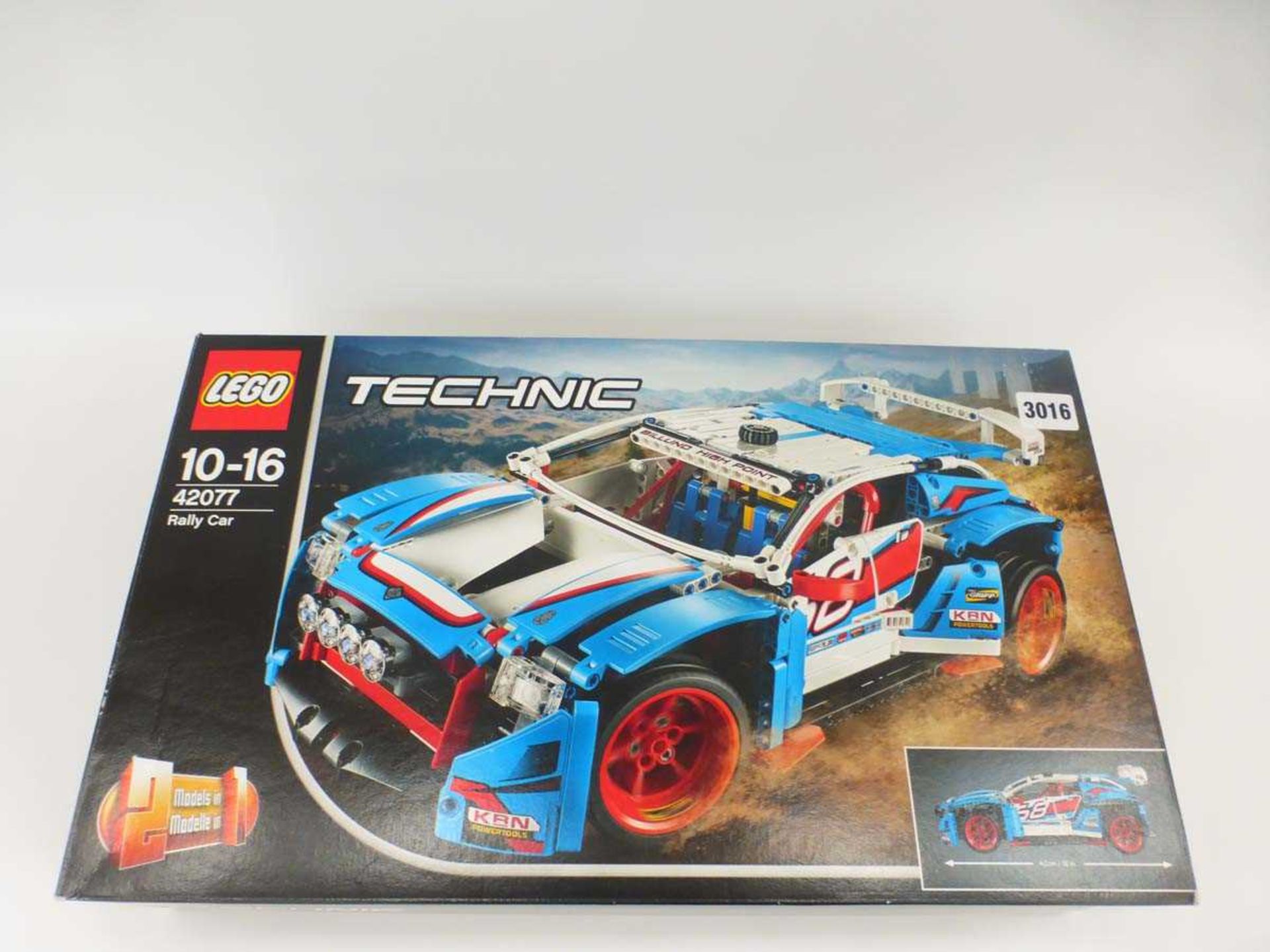 A Lego Technic 42077 Rally Car set, boxedContents unchecked - Image 2 of 2