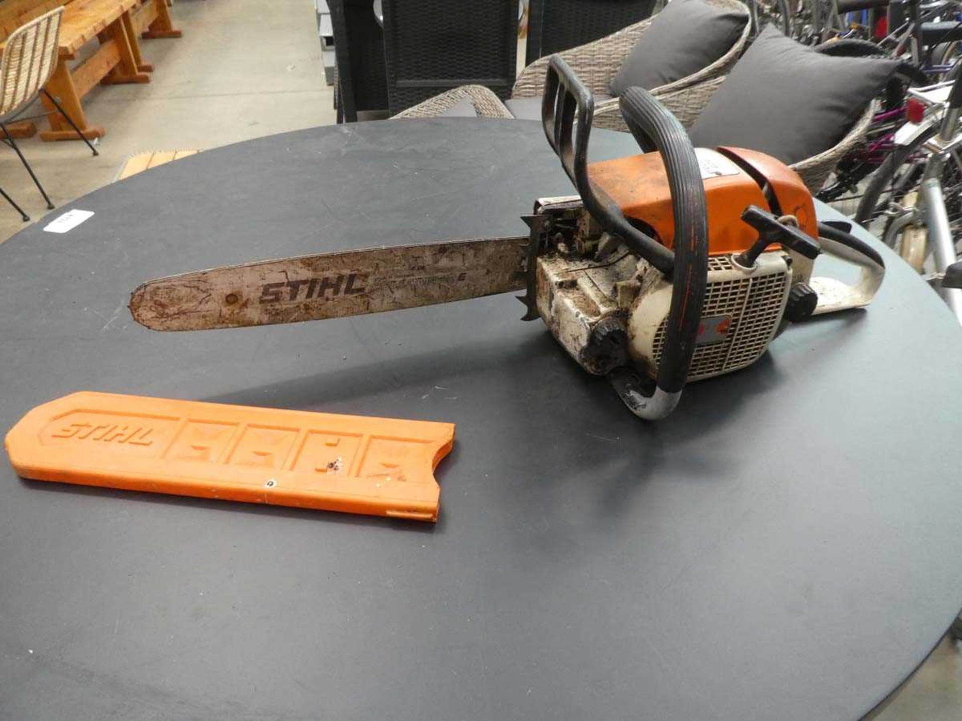 Stihl petrol engine chainsaw