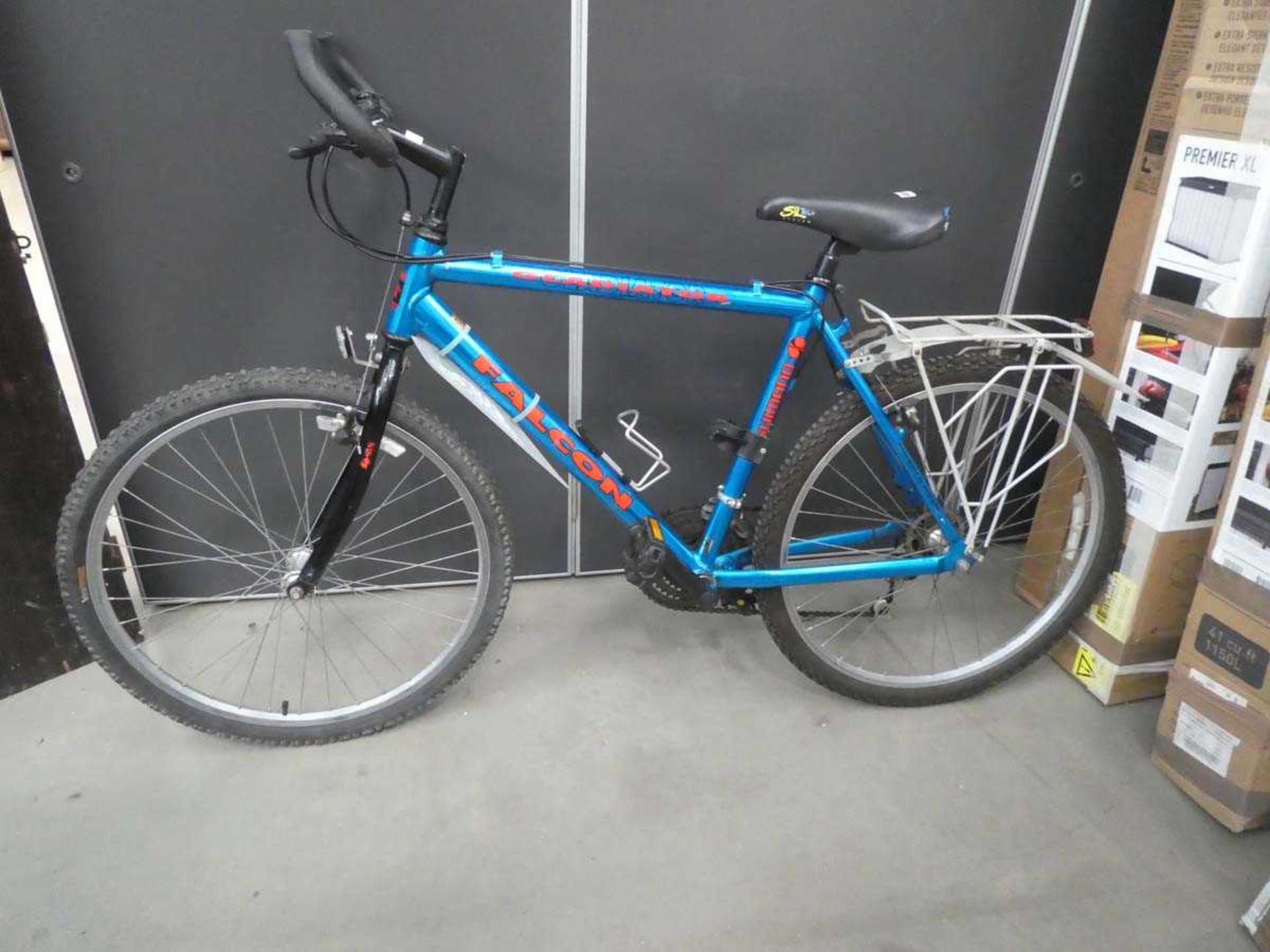 Falcon Gladiator cycle in metallic blue