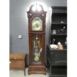 Cased grandfather clock