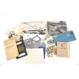 A group of photographs and ephemera relating to Sergeant Dowsing RAF including monochrome stills