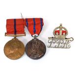 A pair of Metropolitan Police medals including 1902 and 1911 Coronations, awarded to PC J Phillips K