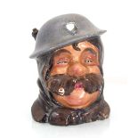 Wilkinson Ltd (Royal Staffordshire Pottery), a Bruce Bairnsfather 'Old Bill' character jug, retailed