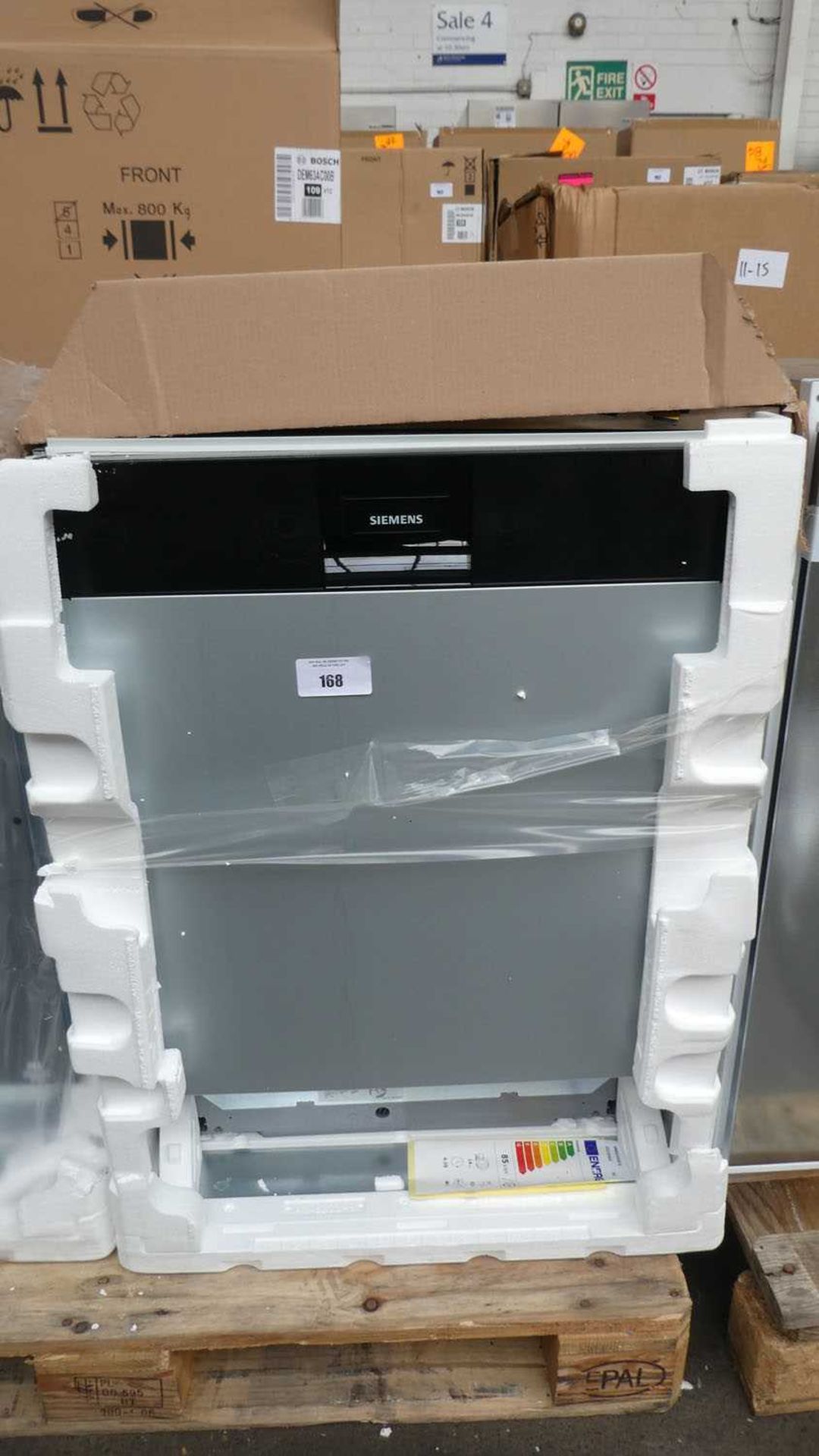 +VAT SN85EX69CGB Siemens Dishwasher fully integrated
