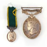 A George VI Territorial 'Efficient Service' Medal awarded to 2043063 Sapper G.A. Hill R.E.