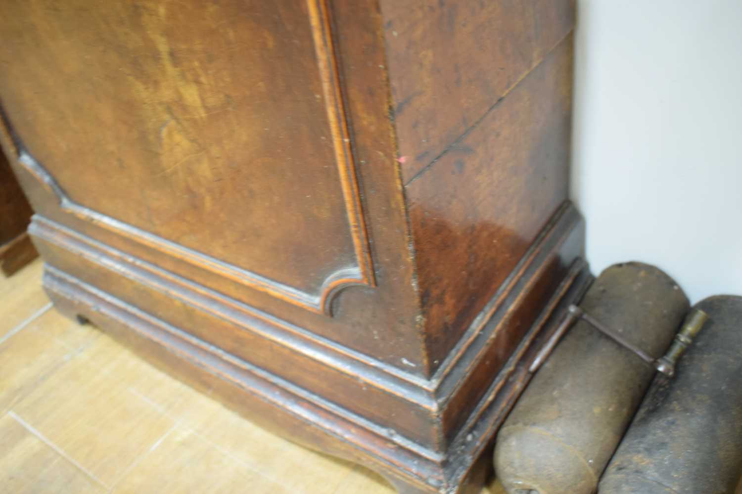 Joseph Moxon of Bradford (on Avon), an 18th century longcase clock, the silvered circular dial - Image 13 of 16