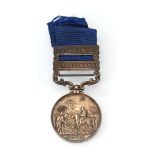 A Victorian 1848-1849 Punjab Medal with clasps for Chilianwala and Goojerat awarded to Serjt T.H.