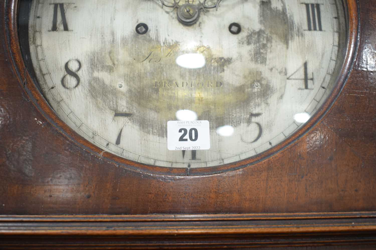 Joseph Moxon of Bradford (on Avon), an 18th century longcase clock, the silvered circular dial - Image 3 of 16