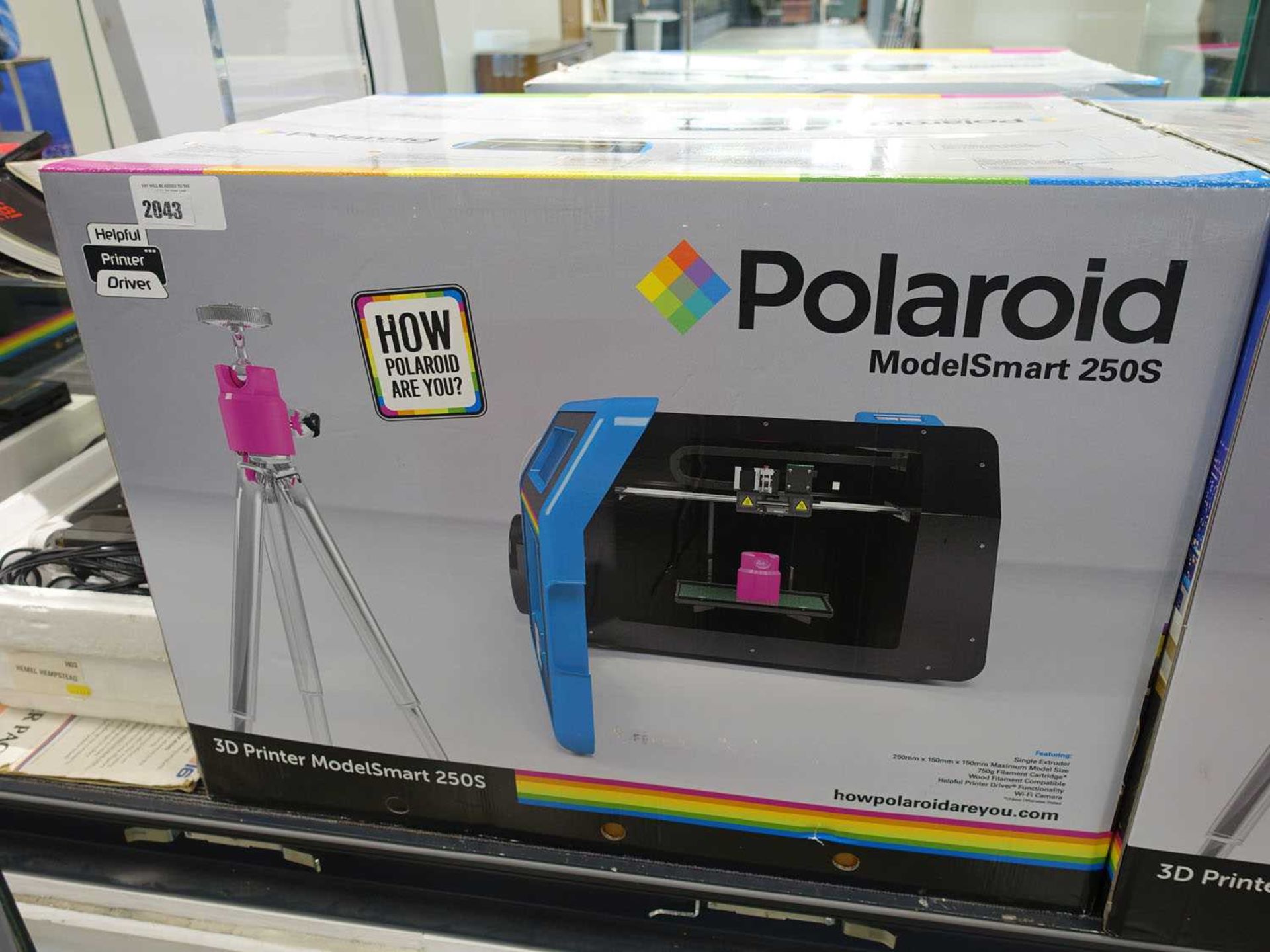 +VAT Polaroid model smart 250S 3D printer in box