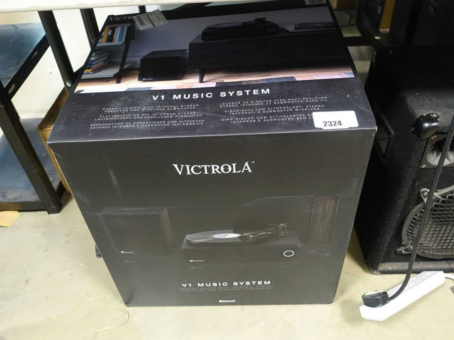 +VAT B1 music system by Victrola, boxed