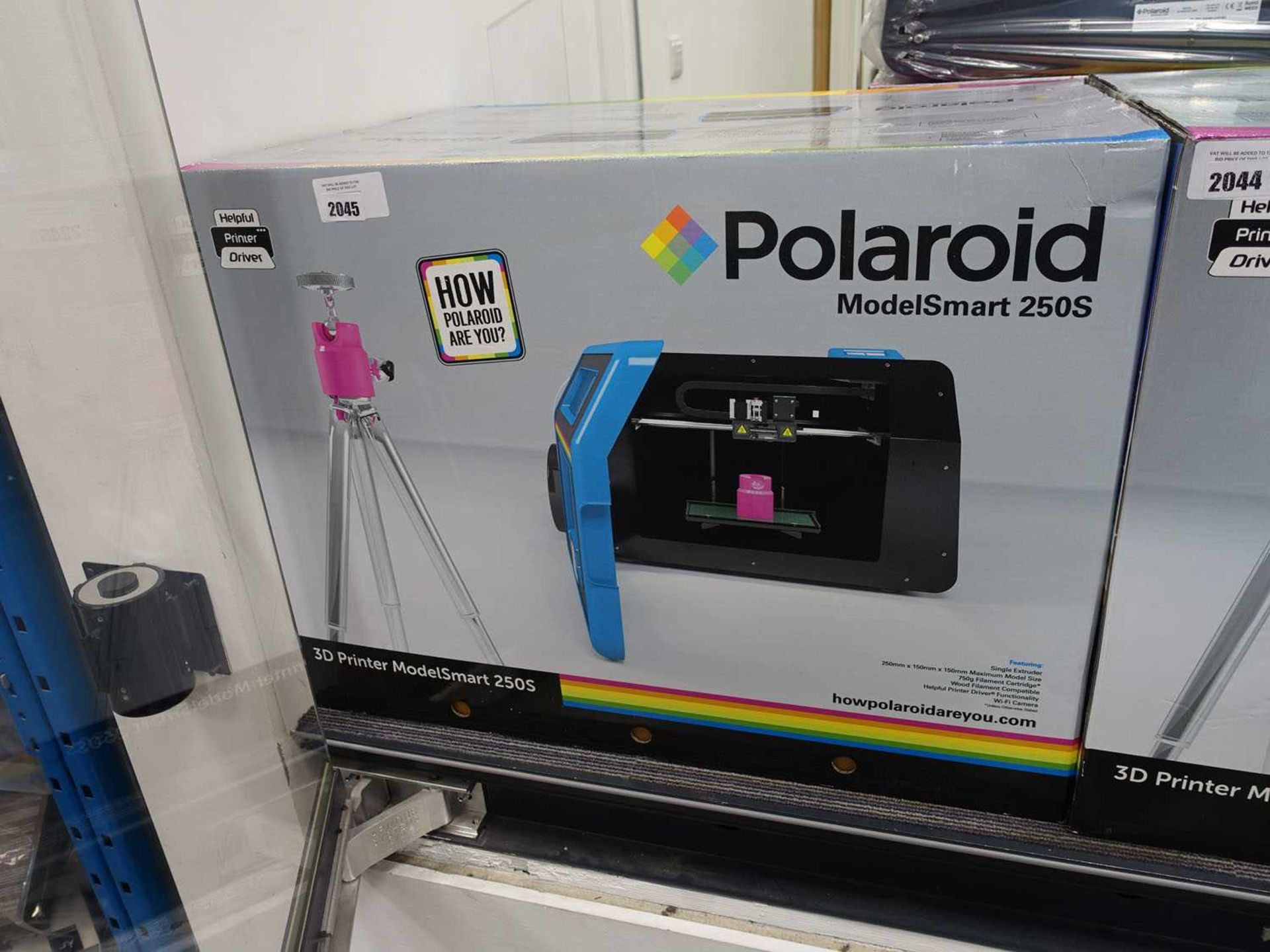 +VAT Polaroid model smart 250S 3D printer in box