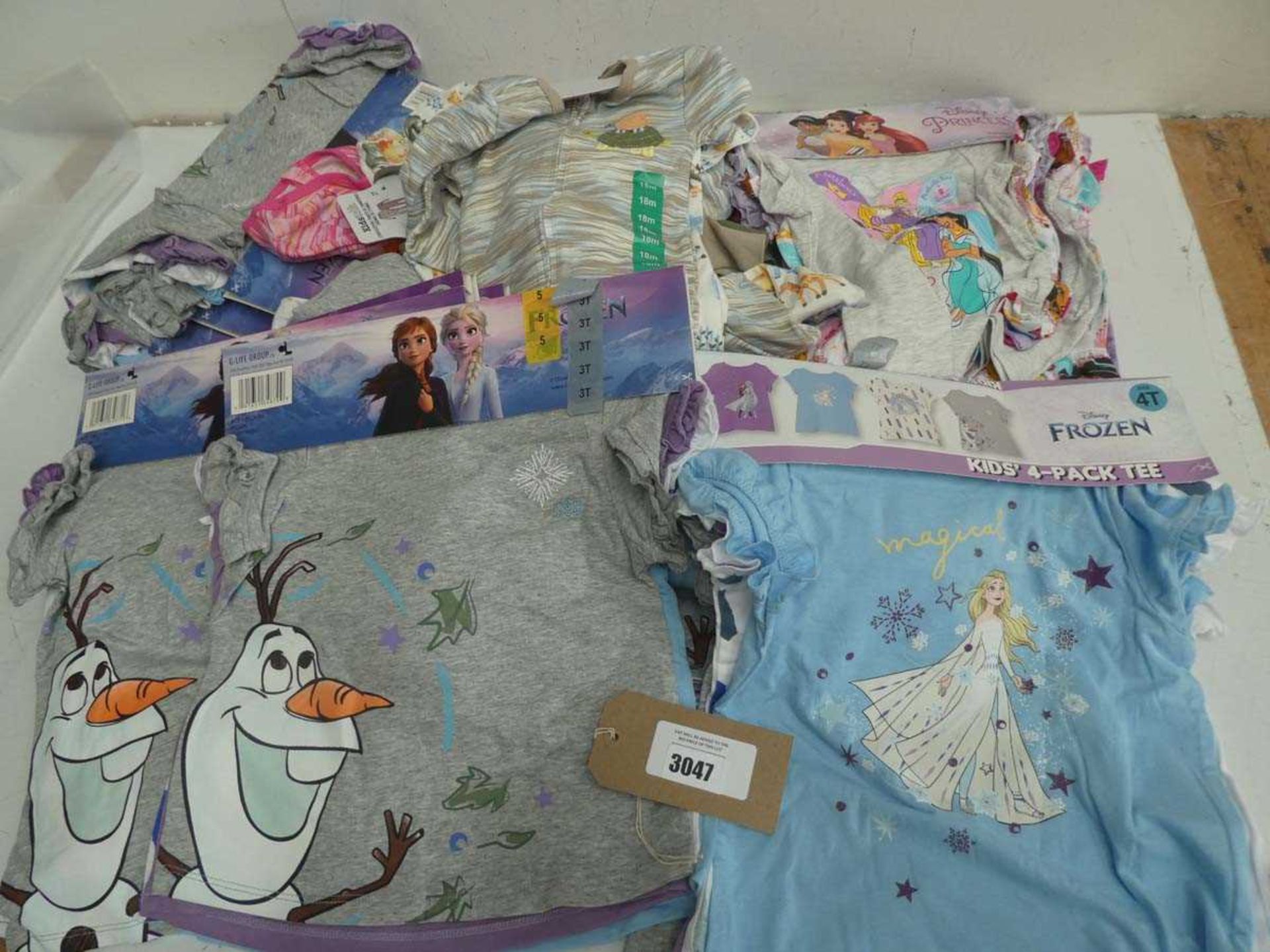 Selection of mixed children's clothing to include Kids Headquarters, Disney, etc