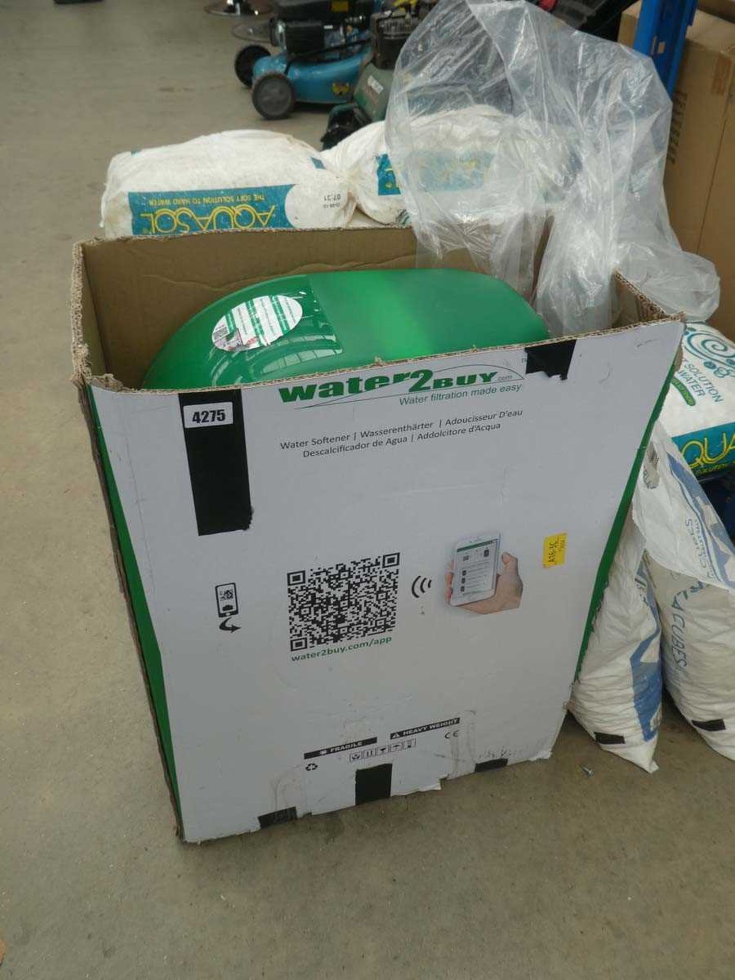 Boxed wifi connectable water softener with 3 bags of water softener tablets - Image 2 of 2