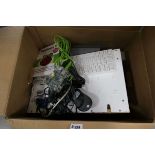 Raspberry Pi computer and monitor with accessories, in box