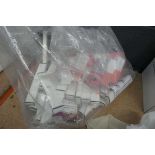 Bag containing Broad Spectrum and CDD oils, dental kits, etc.