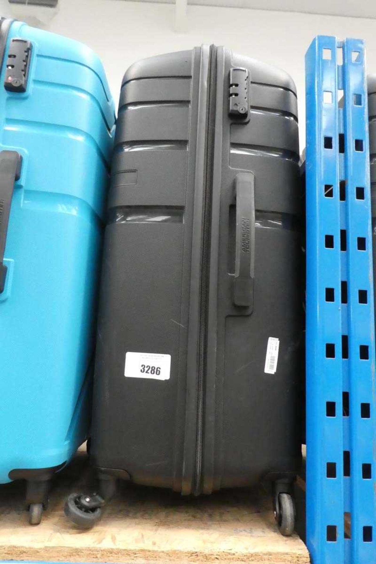 +VAT One American Tourister large black suitcase
