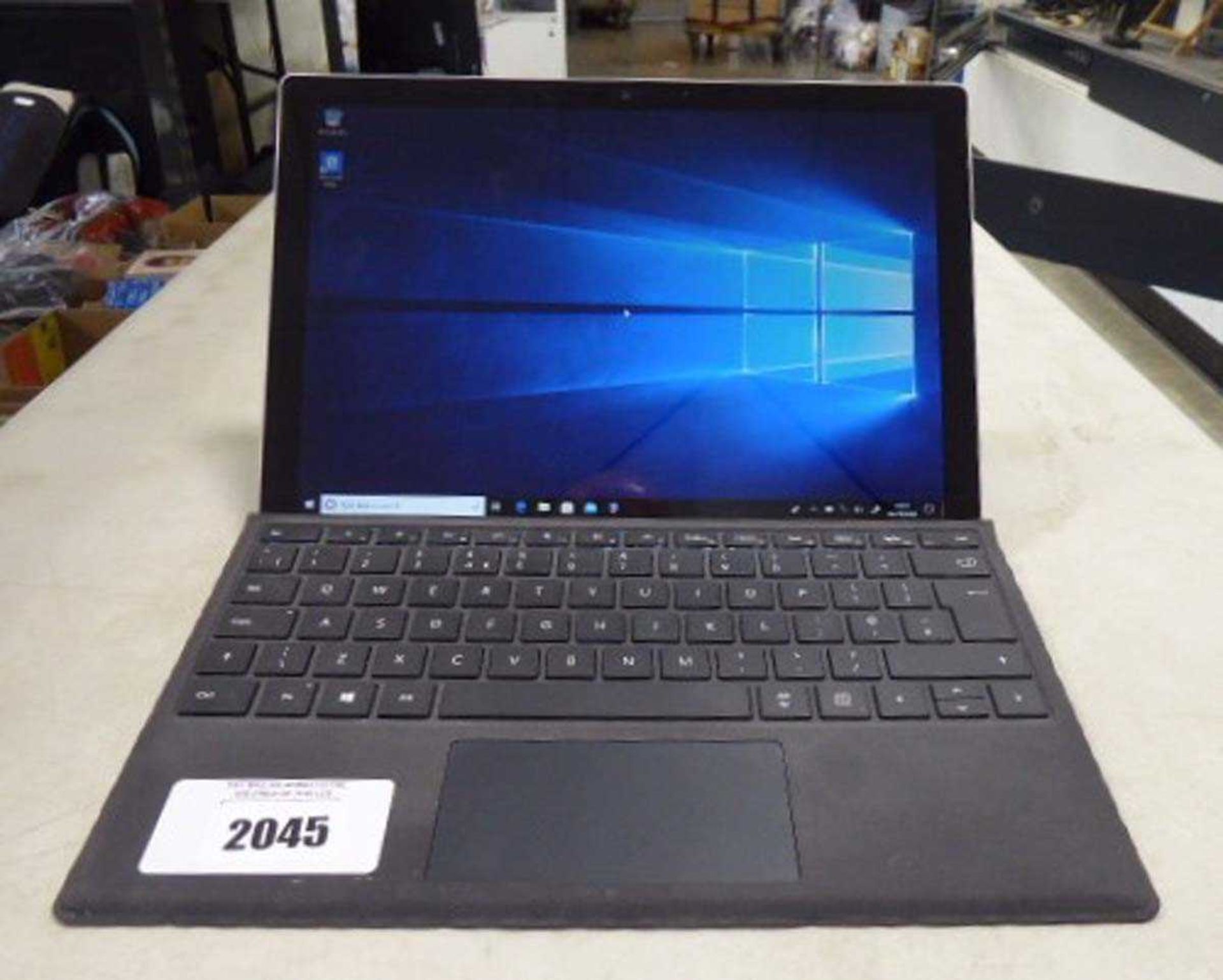+VAT Microsoft Surface Pro 1796 tablet with keyboard. Intel i5 7th generation processors, 8GB RAM,