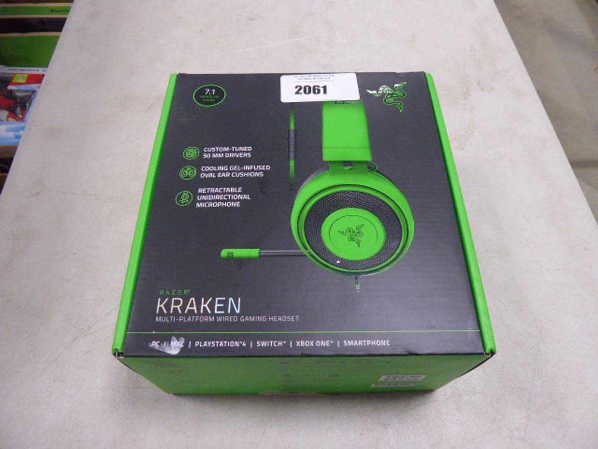 +VAT Razer Kraken gaming headset in box