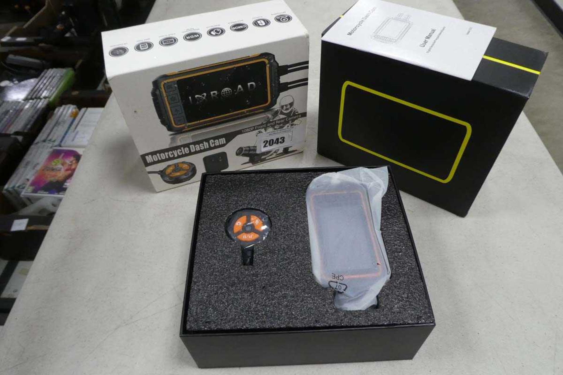 +VAT Motorcycle dashcam unit in box