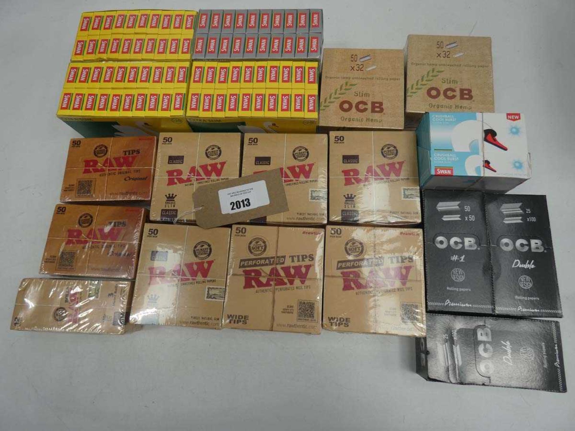 +VAT Selection of mostly filter packs from Raw, Swan and OCB