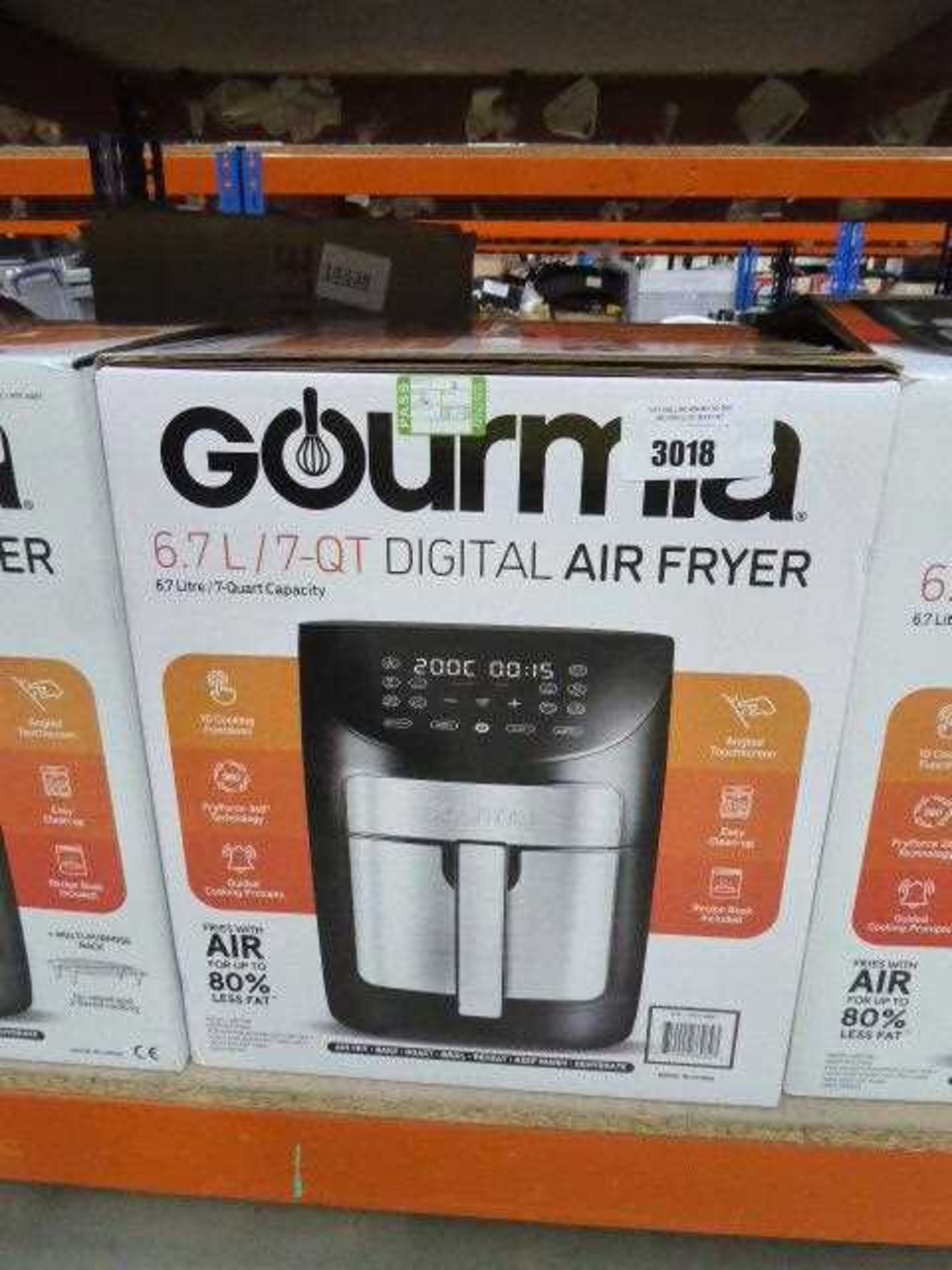 +VAT Gourmia digital air fryer 6.7 litre - boxed