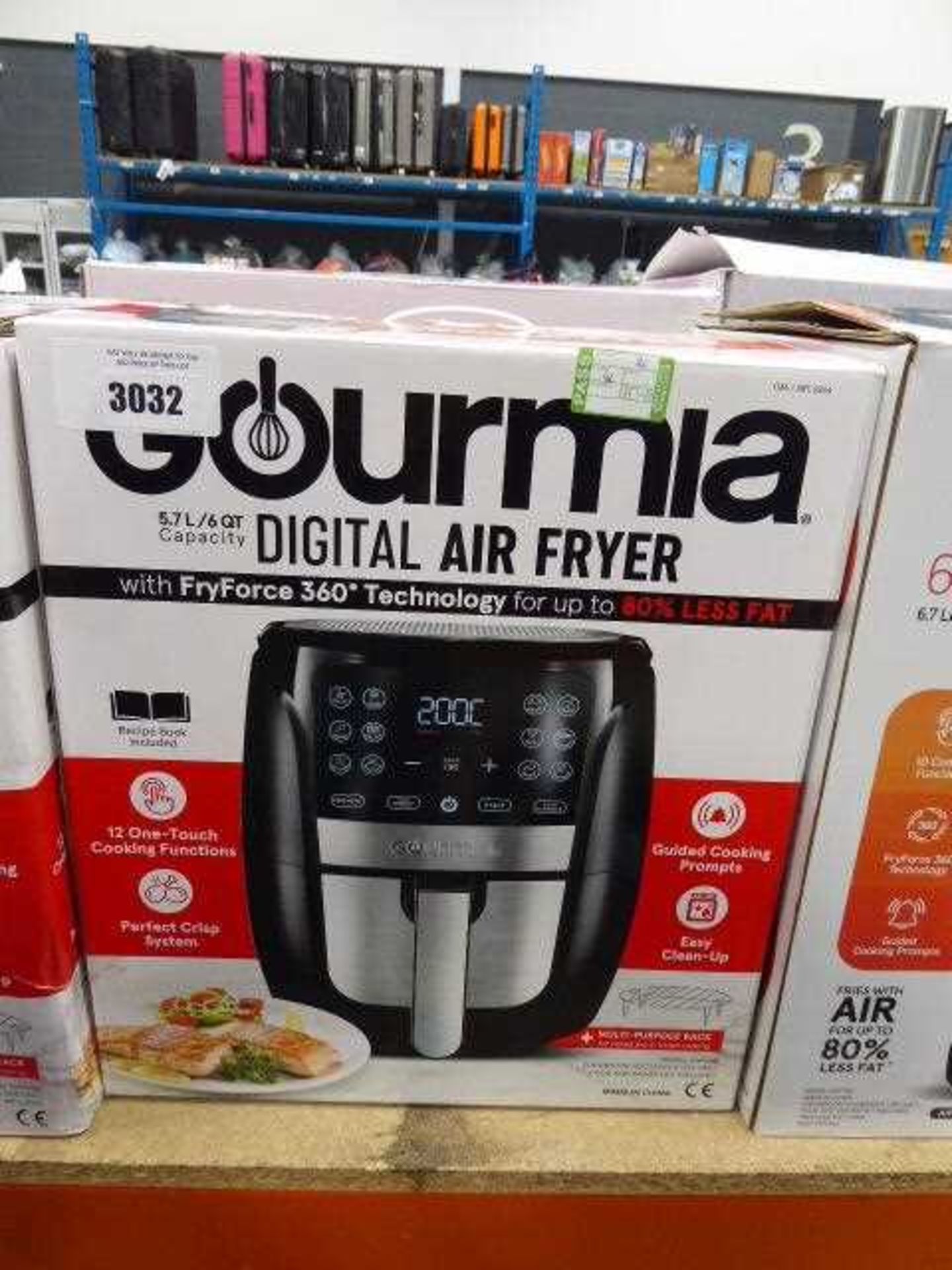 +VAT Gourmia digital air fryer 5.7L