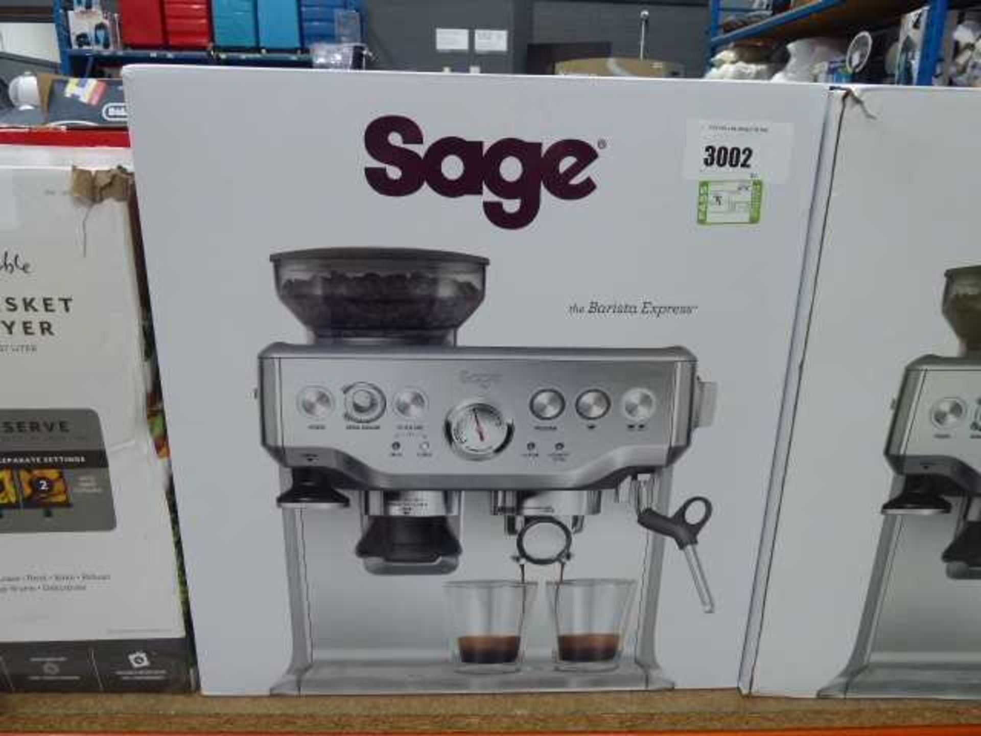 +VAT Boxed Sage barista coffee machine