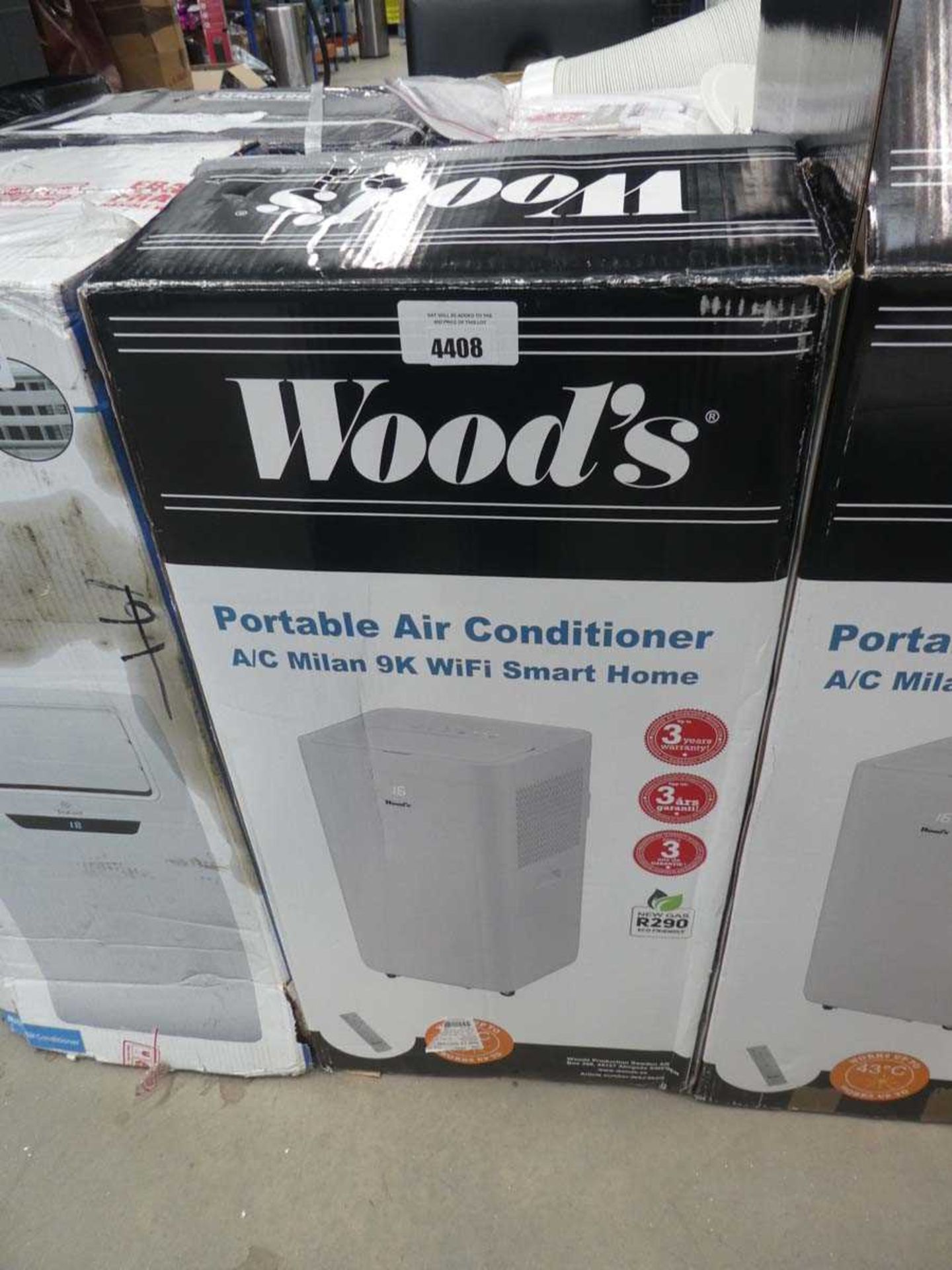 +VAT Woods boxed air conditioning unit