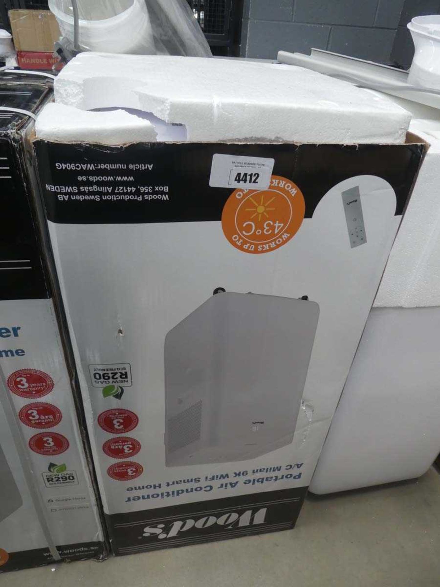 +VAT Woods boxed air conditioning unit