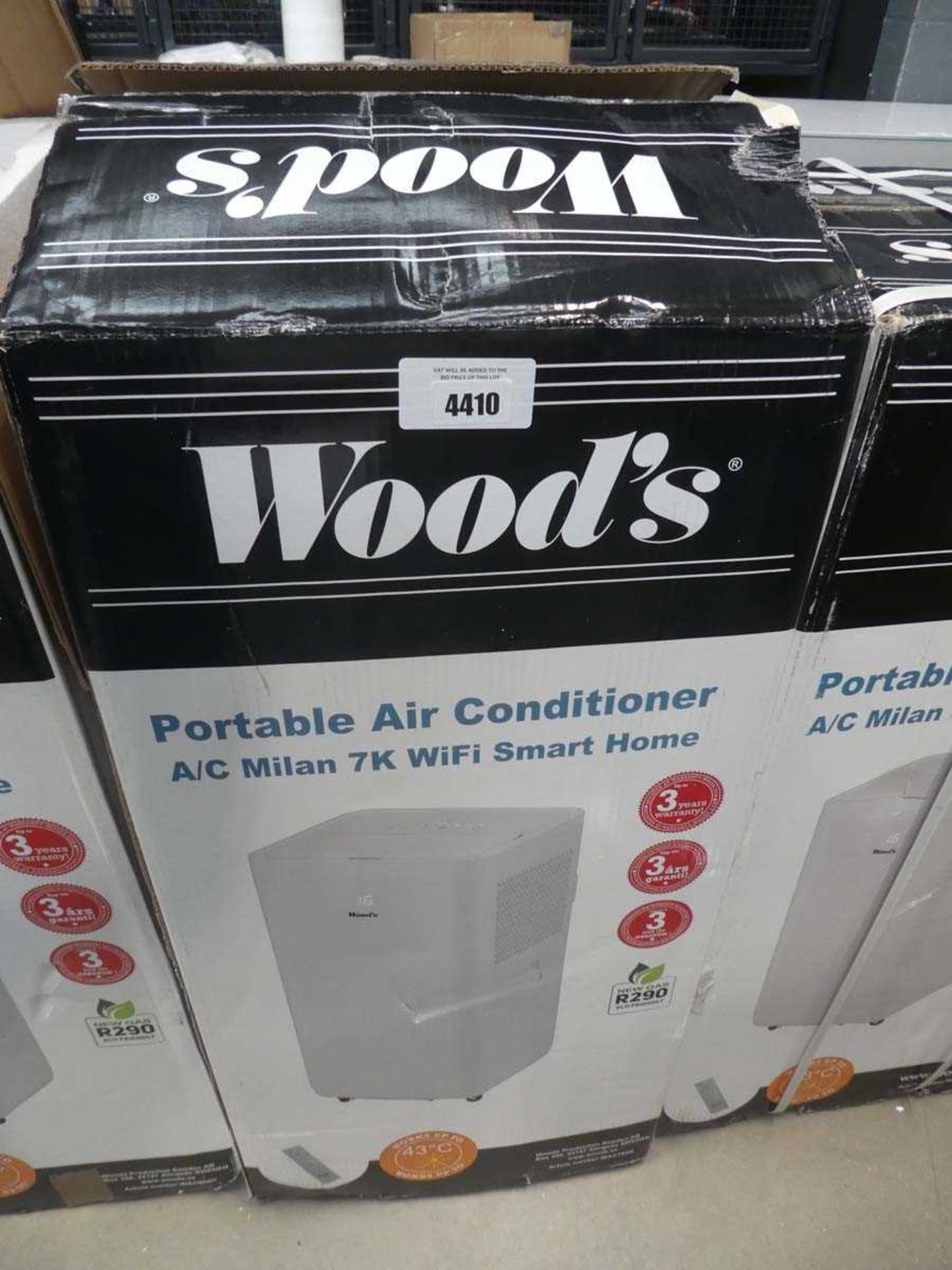 +VAT Woods boxed air conditioning unit