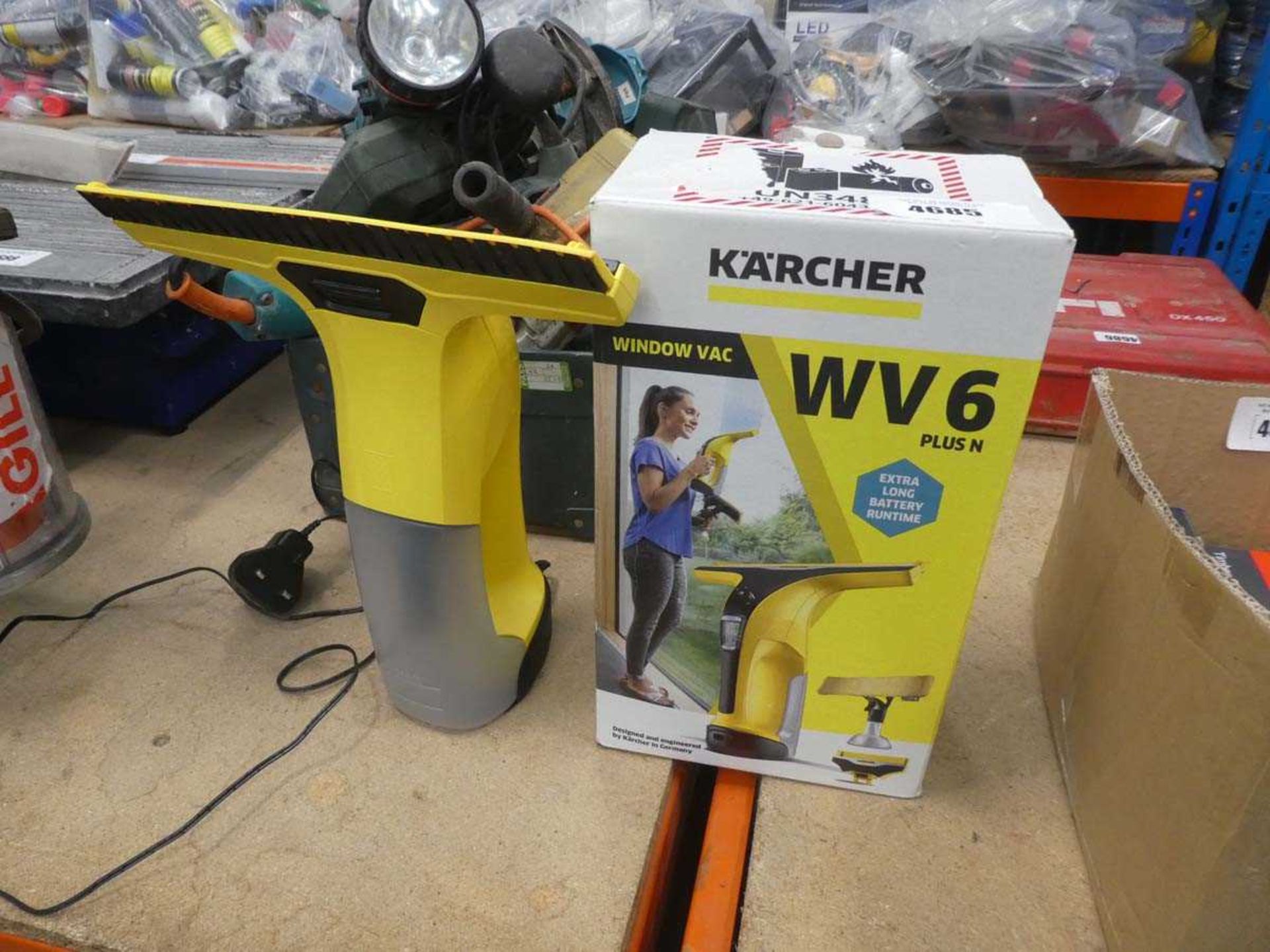 +VAT 1 boxed and 1 unboxed Karcher window vacs