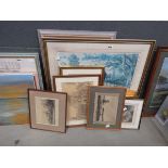 Quantity of prints to include horses, coastal scenes, rural and urban scenes