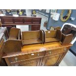 4 x oak book troughs