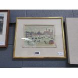 Framed and glazed Lowry print